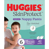 Huggies Skin Protect Nappy Pants Junior Boys & Girls 15kg+ Size 6 42pack
