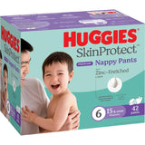 Huggies Skin Protect Nappy Pants Junior Boys & Girls 15kg+ Size 6 42pack