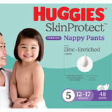 Huggies Skin Protect Nappy Pants Walker Boy & Girls 12-17kg Size 5 48pack