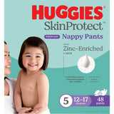 Huggies Skin Protect Nappy Pants Walker Boy & Girls 12-17kg Size 5 48pack