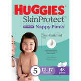Huggies Skin Protect Nappy Pants Walker Boy & Girls 12-17kg Size 5 48pack