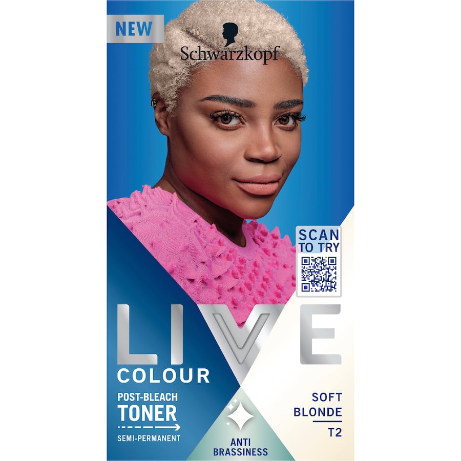 Schwarzkopf Live Colour Hair Colour Post Bleach Toner Blonde T2 - 1pack