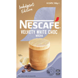 Nescafe Coffee Sachets Velvety White Chocolate Mocha 8 pack 136g