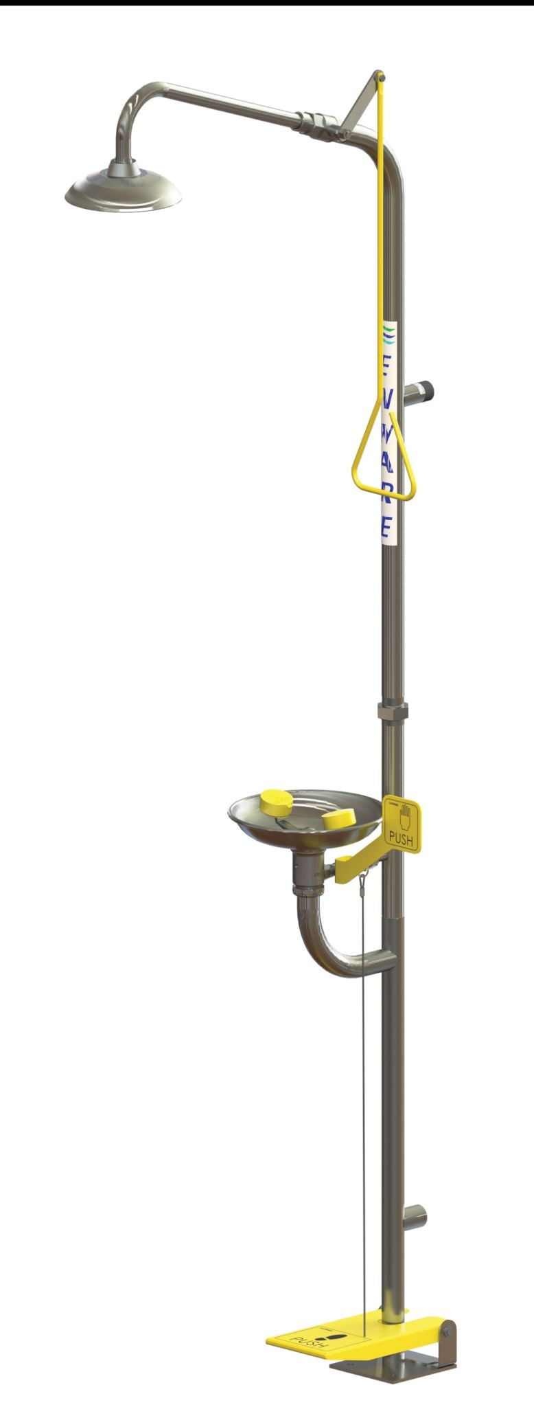 Enware Emergency Safety Shower-Foot/Hand OP Eye/Fa