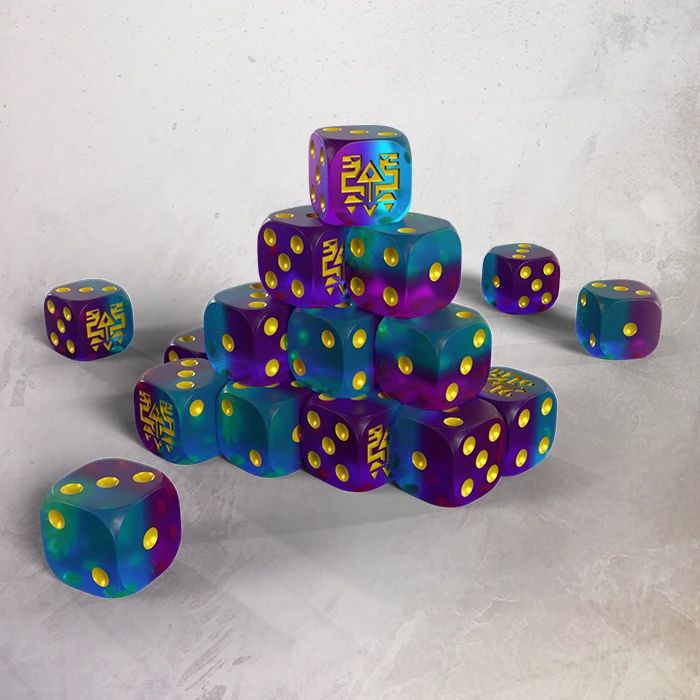 One page Rules - Grimdark Future  - Saurian Starhost - Resin Dice Set (20)