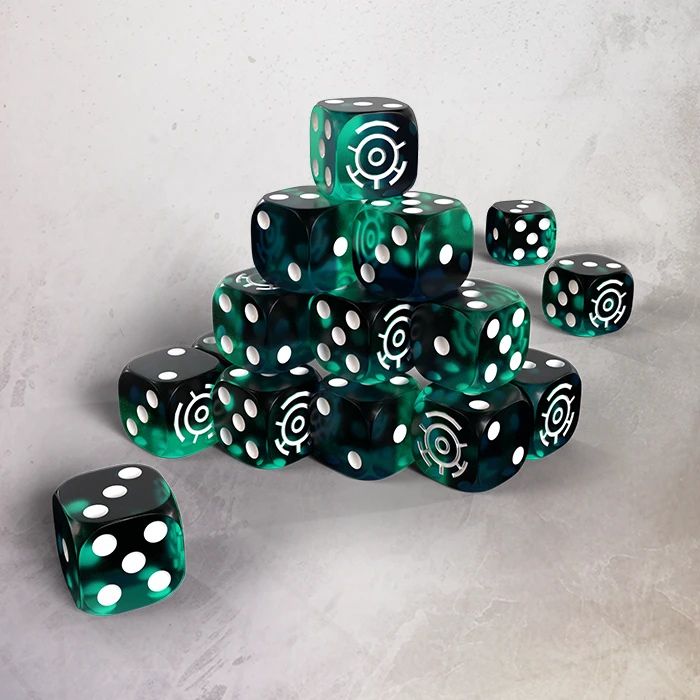 One page Rules - Grimdark Future - Robot Legions -  Resin 16mm Dice Set (20)