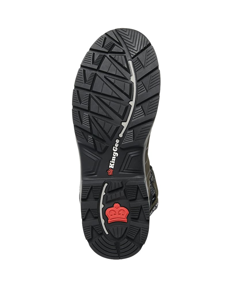 KingGee, Quantum Zip Sided Boot, K27120 - Cedar/Black - 10