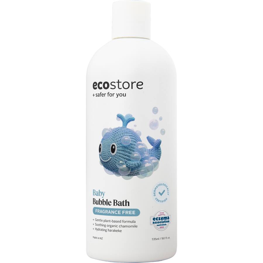 Ecostore Baby Bubble Bath Fragrance Free - 535mL