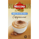 Moccona Coffee Sachets Sugar Free Cappuccino - 10 pack