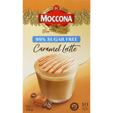 Moccona Coffee Sachets Suger Free Caramel Latte - 10 pack