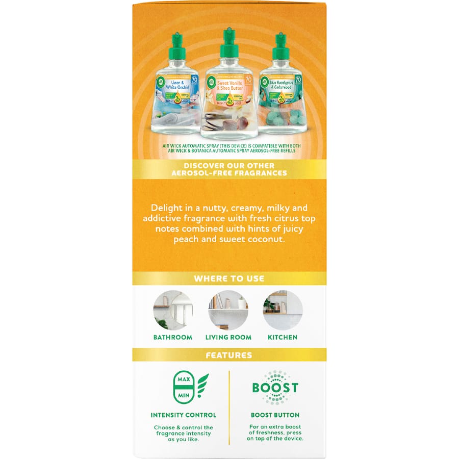 Air Wick 2x Essential Oils Air Freshener Sweet Vanilla & Shea Butter - 228mL