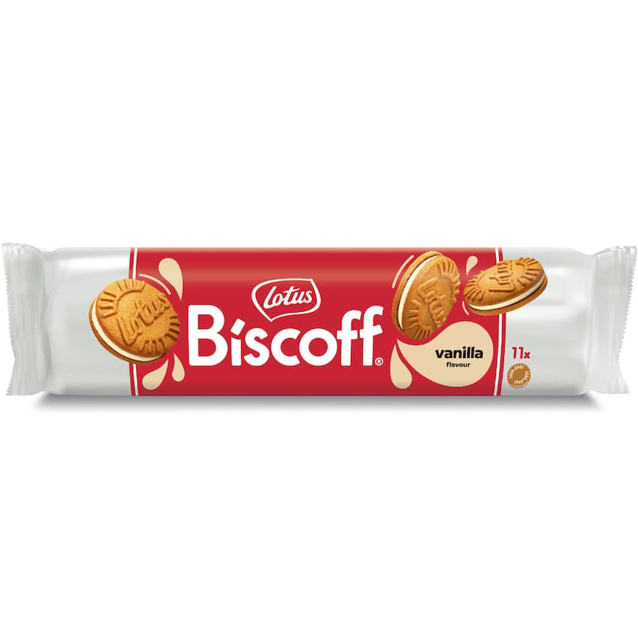 Lotus Biscoff Creme Filled Biscuits Vanilla Cream - 110g