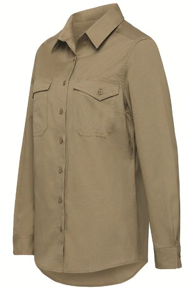 KingGee, Women's Workcool 2 Ripstop Shirt, K69880 - Charcoal - 24