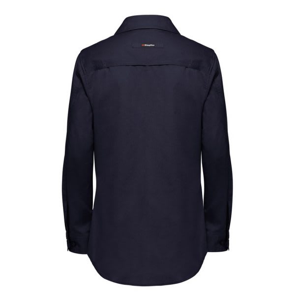 KingGee, Women's Workcool 2 Ripstop Shirt, K69880 - Charcoal - 18