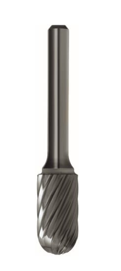 Aluminium Cut Carbide Burrs 1/2" x 1" for efficient machining of soft materials with deep flutes for smooth performance.