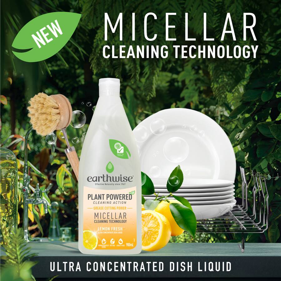 Earthwise Dishwash Liquid Lemon Fresh - 900mL