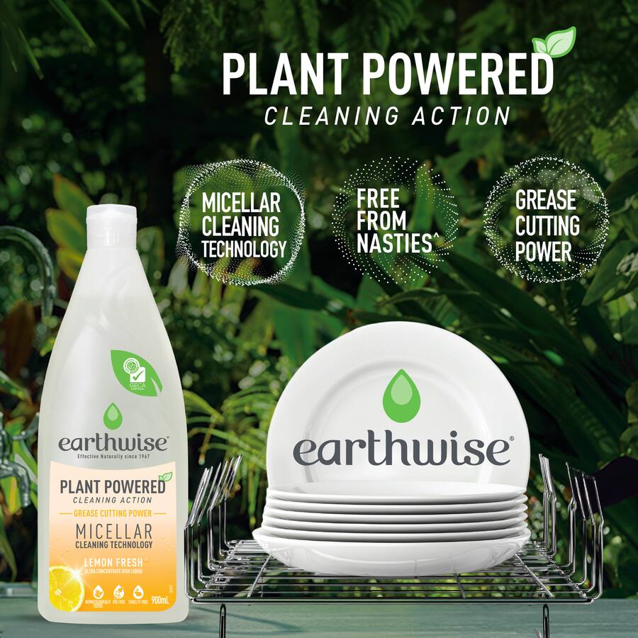 Earthwise Dishwash Liquid Lemon Fresh - 900mL