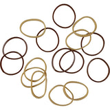 Dash Hair Ties Polybands Brown/blonde 100 pack