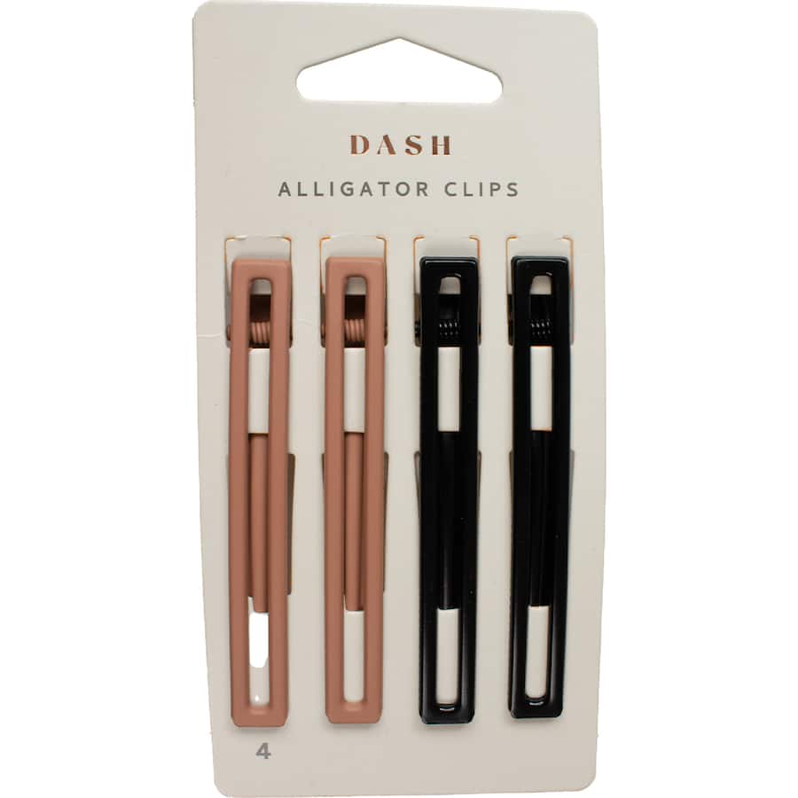 Dash Hair Clips Alligator 4 pack