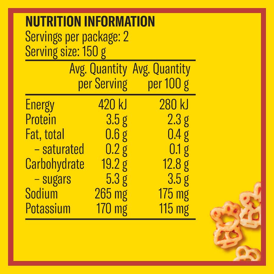 Watties Pasta Peppapig Shapes Intomato 300g