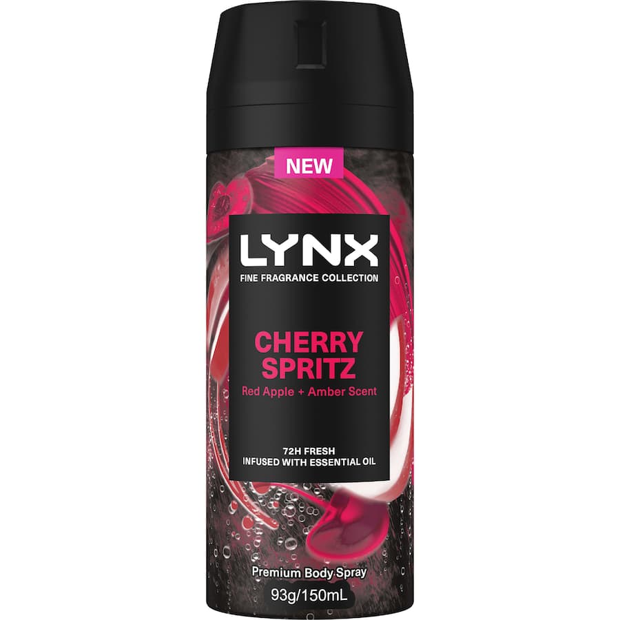 Lynx Fine Fragrance Body Spray Premium Cherry Spritz 150mL