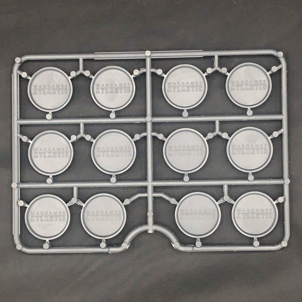 Wargames Atlantic - 25mm Textured Bases (3mm Bevel)