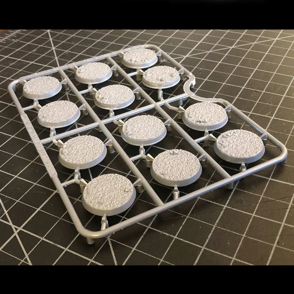 Wargames Atlantic - 25mm Textured Bases (3mm Bevel)
