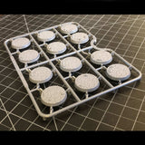 Wargames Atlantic - 25mm Textured Bases (3mm Bevel)