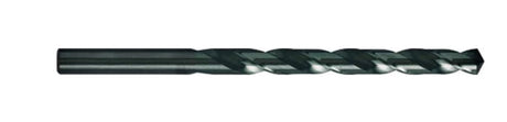 High-speed steel drill bit, 10mm diameter, designed for precision drilling in metal, wood, and plastic with fast chip removal.