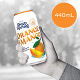 Deep Spring Soft Drink Orange & Mango Can 440mL