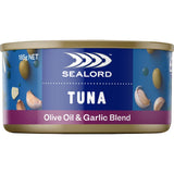 Sealord Tuna Olive Oil & Garlic Blend Tear tab can 185g