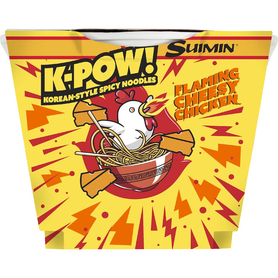 Suimin K-pow Noodles Flaming Cheesy Chicken - 105g
