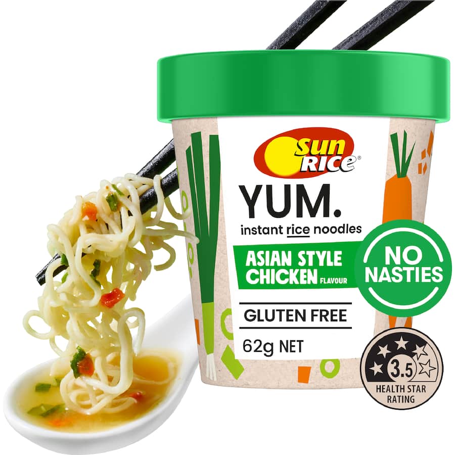 Sunrice Instant Noodles Cup Asian Chicken - 62g