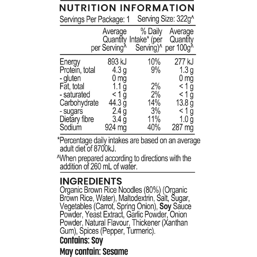 Sunrice Instant Noodles Cup Asian Chicken - 62g