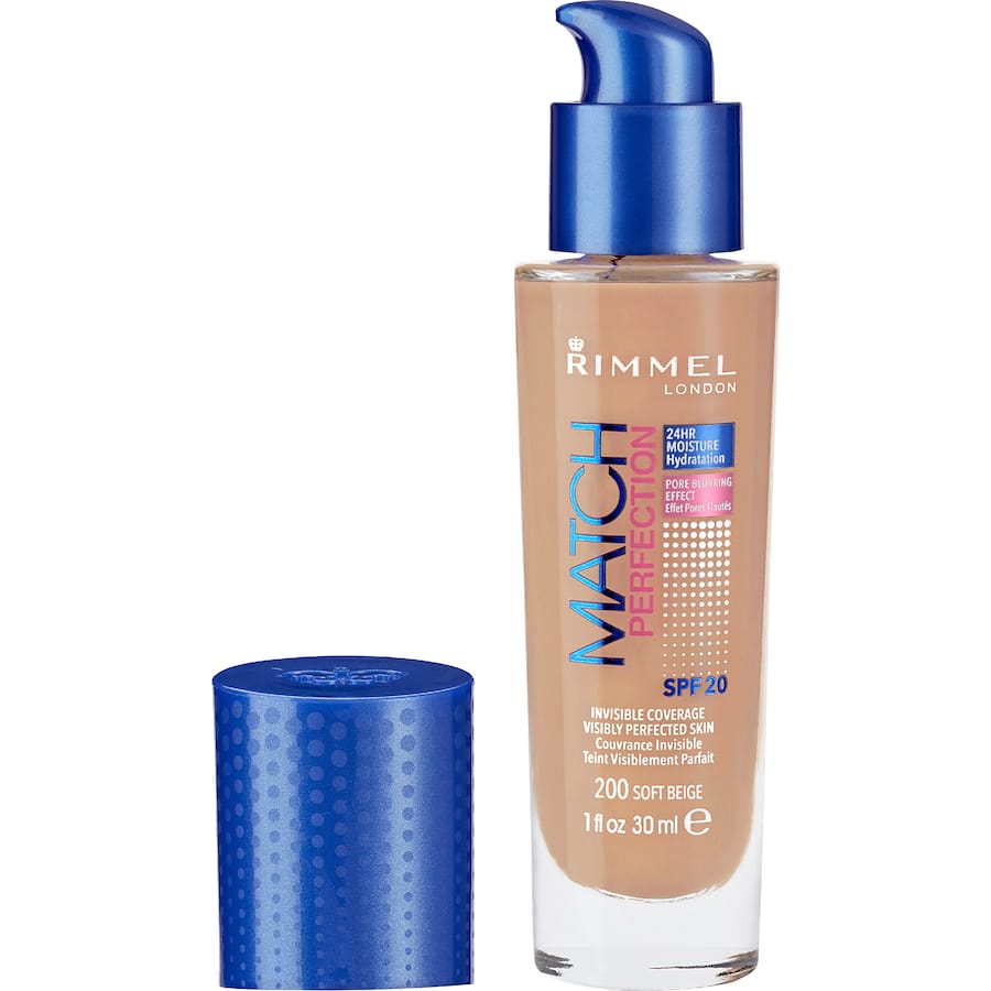 Rimmel London Match Perfection Foundation 200 Soft Beige 30mL