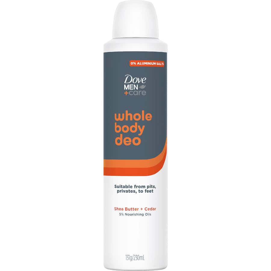 Dove Men Deodorant Whole Body Shea Butter & Cedar 230mL