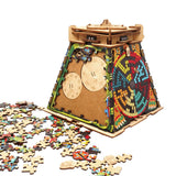 CluePuzzle - Pyramid of the Sun - Clue box and Jigsaw