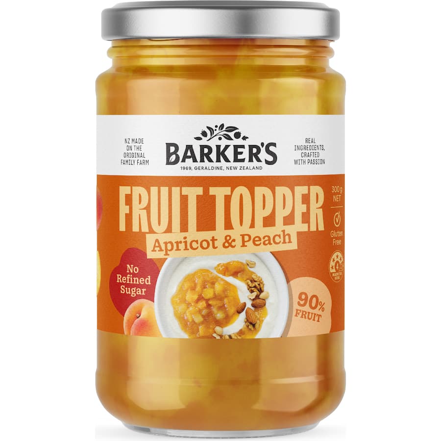 Barkers Fruit Topper Peach, Apricot & Apple - 300g