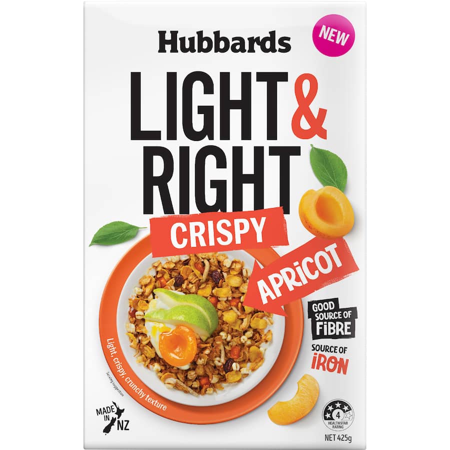 Hubbards Muesli Light & Right Apricot - 425g