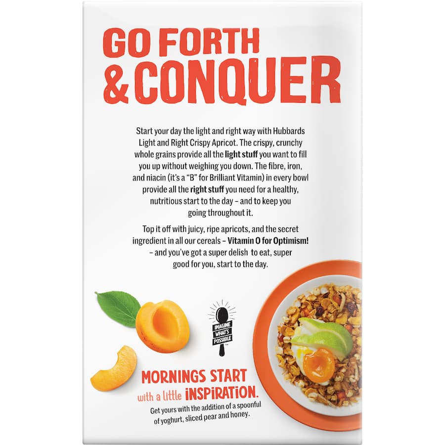 Hubbards Muesli Light & Right Apricot - 425g