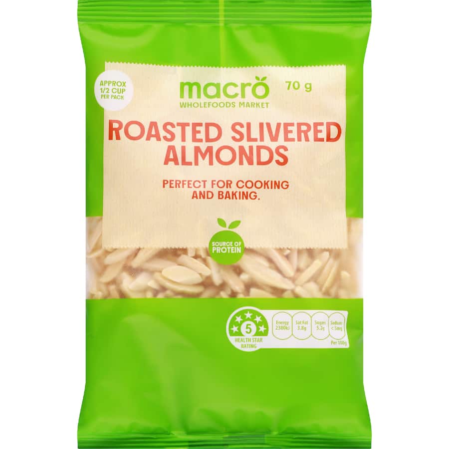 Macro Almond Roasted Slivers - 70g