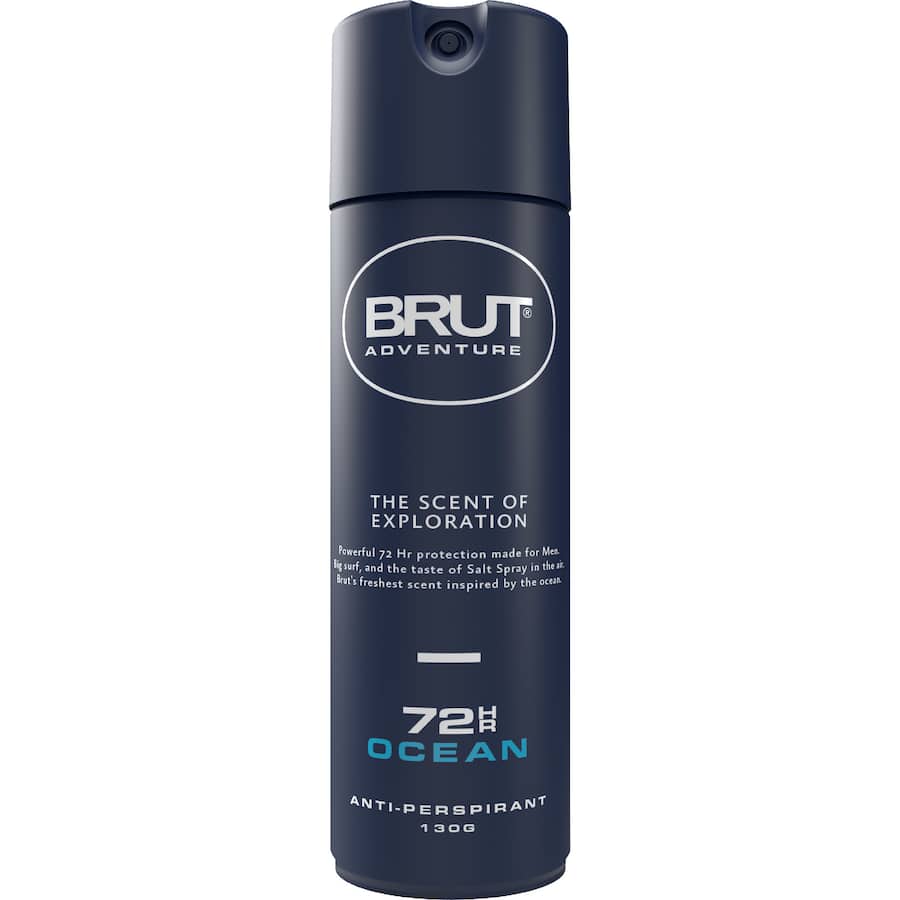 Brut Adventure Deodorant 72hr Ocean Anti Perspirant 130g