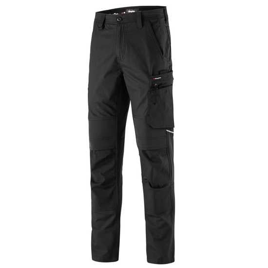 KingGee Stretch Ripstop Quantum Pant K13003 in black, size 112, featuring durable fabric, cargo pockets, and 4-way stretch design.