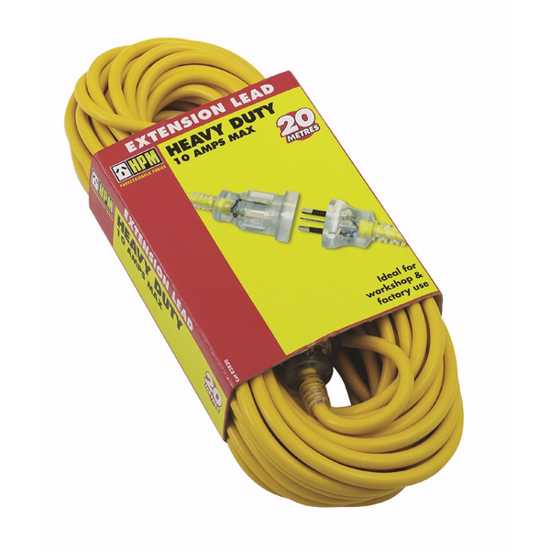 HPM 20m Extension Lead Heavy Duty 10A (Each)
