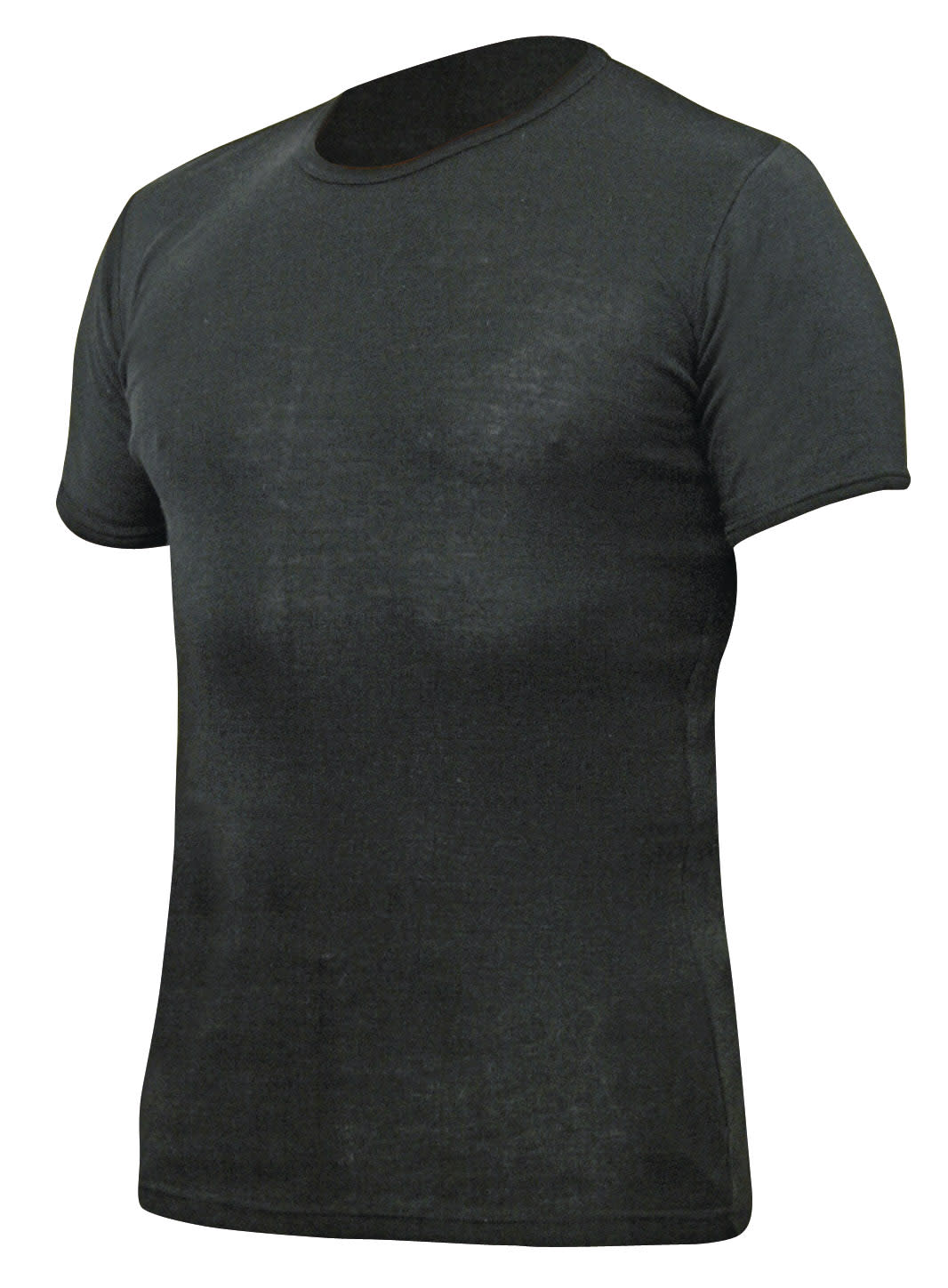 Thermadry, Polyprop Crew Neck Short Sleeve Top - Black (Size: 4XL)