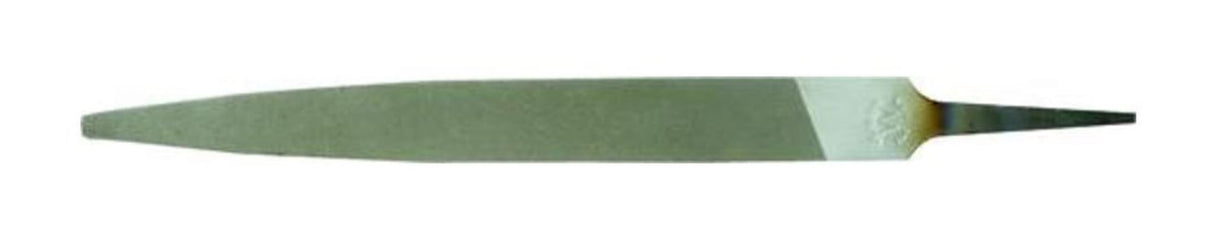 Vallorbe Warding File 2nd Cut-100mm, ideal for precision filing in narrow spaces, featuring a thin profile and sharp taper.