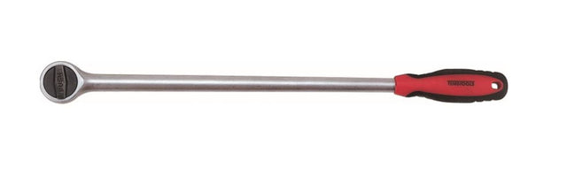 Teng 1/2" Drive Ratchet Long Arm-400mm with bi-material grip, 45 teeth for 8-degree increments, and quick-release feature.