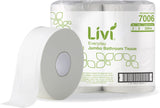 2 Ply Toilet Paper Jumbo Roll 300 Metres (Carton of 8) - Livi Everyday