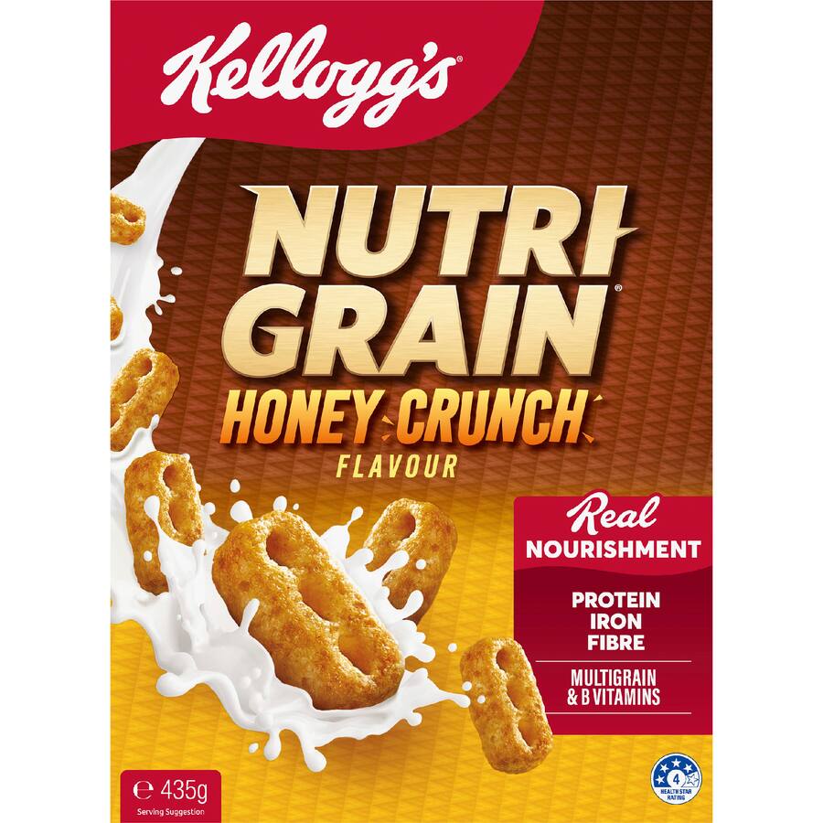 Kellogg's Cereal Nutrigrain Honey - 435g