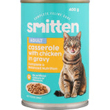 Smitten Wet Cat Food Casserole Chicken In Gravy 400g